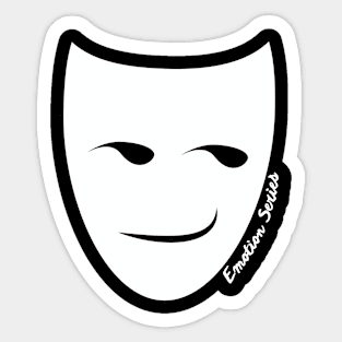 Proud Achievement Confident Emotion Character Mask Gift Sticker